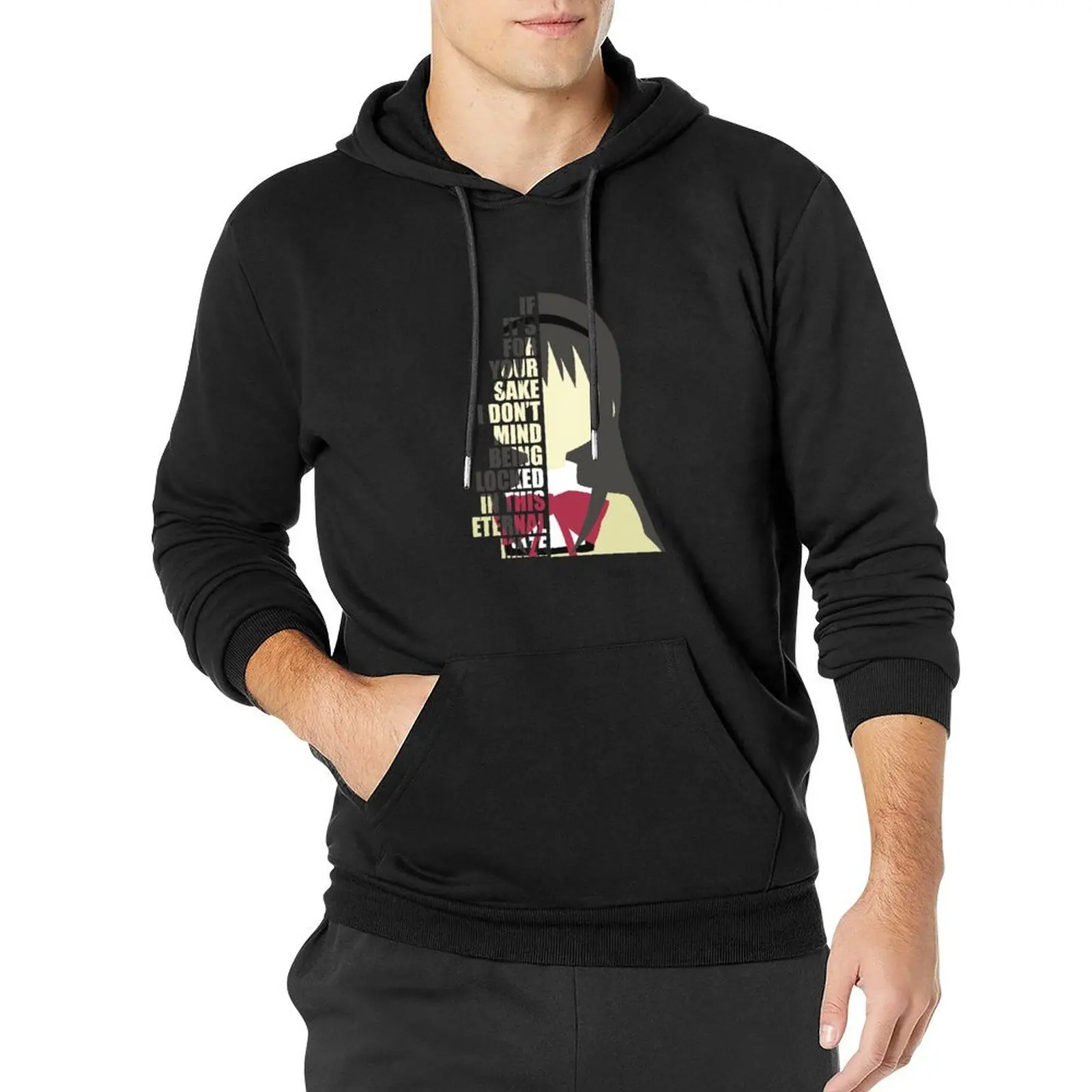 

Madoka Magica - Homura Quote Pullover Hoodie mens designer clothes anime clothes new in hoodies