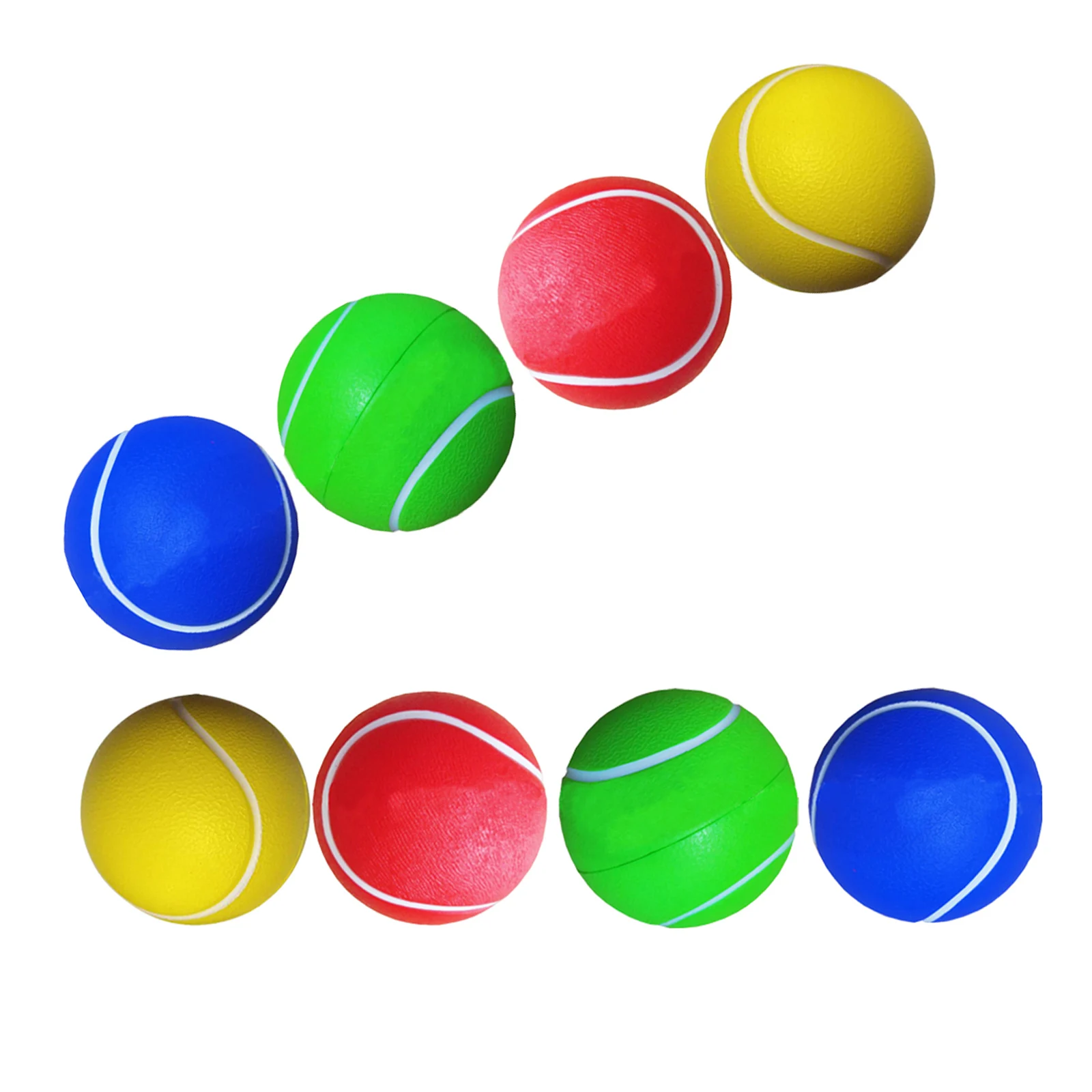6 قطع من كرات التنس للتدريب على التنس، كرات رياضية للتدريب على كرات التنس للأطفال الصغار، ألعاب الضغط المضحكة للتنس في الهواء الطلق #1