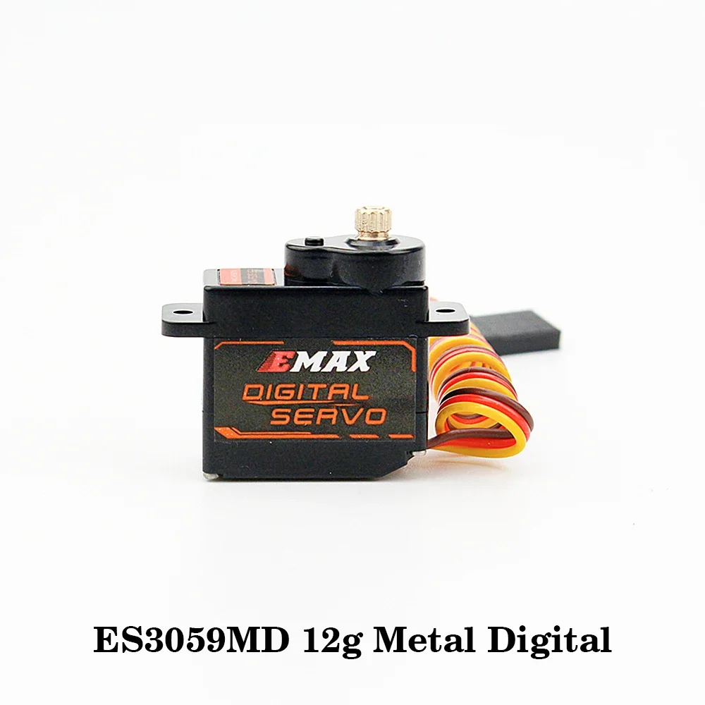 EMAX Metal Atuador Digital para Modelo RC e Robô, PWM, ES3059D, 9g, ES3059MD, 12g