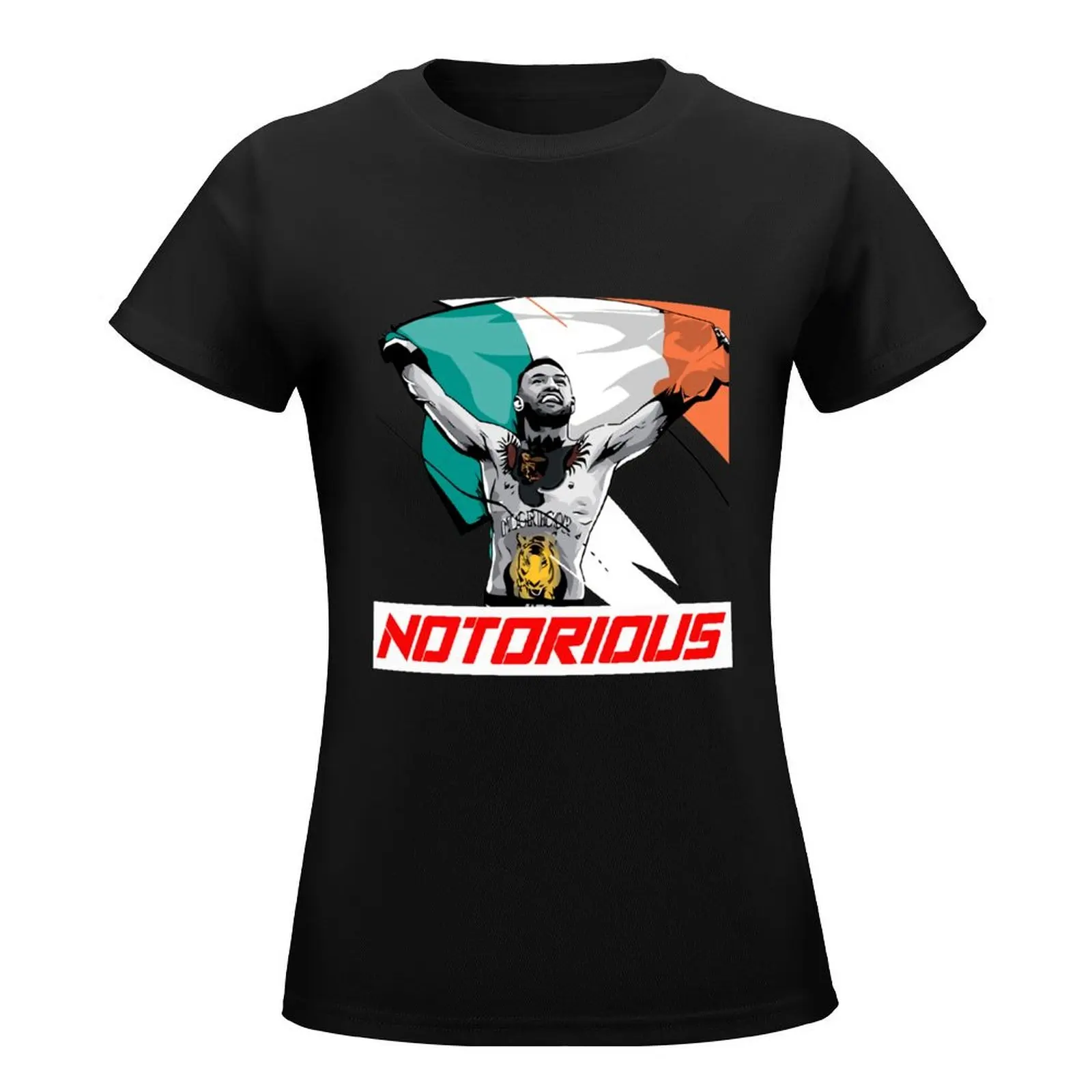 Notorious Mc Gregor winning flag T-Shirt summer tops plus size tops summer top korean fashion t-shirts for Women pack