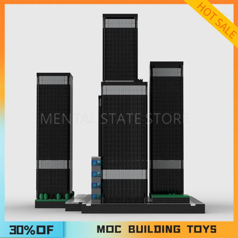 맞춤형 MOC Toronto-Dominion 센터 빌딩 블록, 기술 벽돌, 창의적인 조립 교육 장난감, 명절 선물, 11015PCs