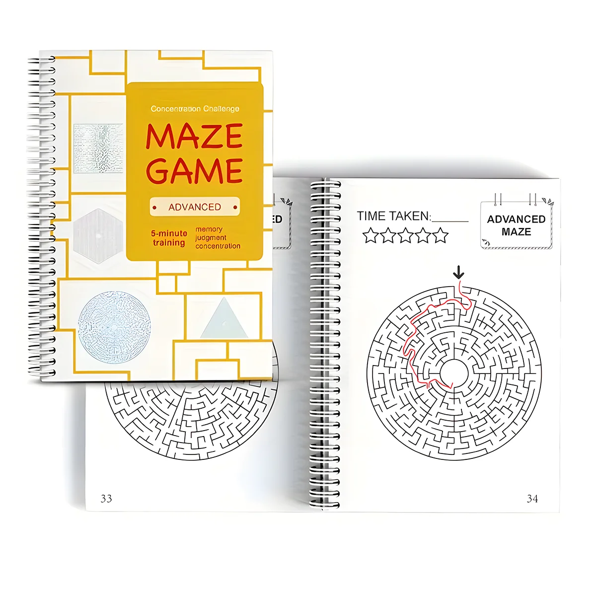 

Maze Adventures for Kids: Fun and Challenging Mazes to Improve Problem-Solving Skills and Concentration
