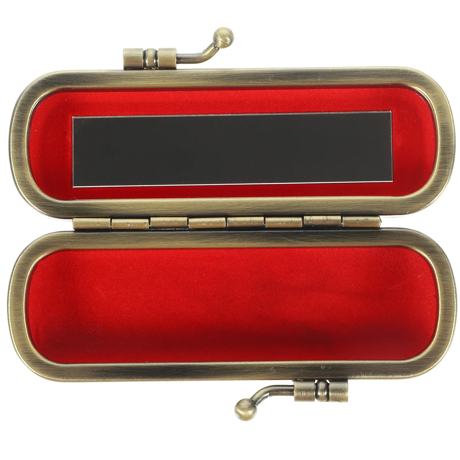

Decorative Lipstick Storage Box Elegant Lipstick Case Holder for Purse Outdoor Use Compact Travel Lip Balm Box