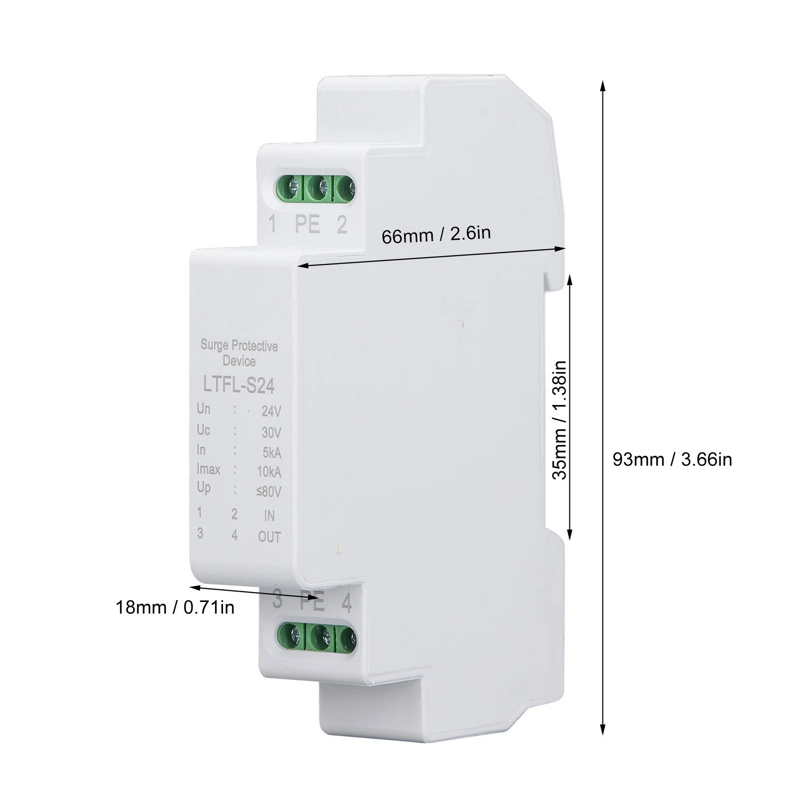 Surge Protective Device 24V 5‑10KA RS232 RS485 RS422 PC Voltage Protection Arrester Protector