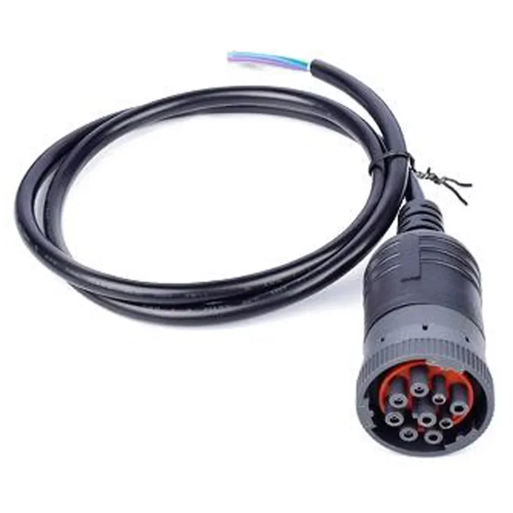 1M Cable, J1939 (9pin) To Open End, 6ft, 9pins Wired, Female for Cummins Truck Diesel Engine Converting Connection Cable