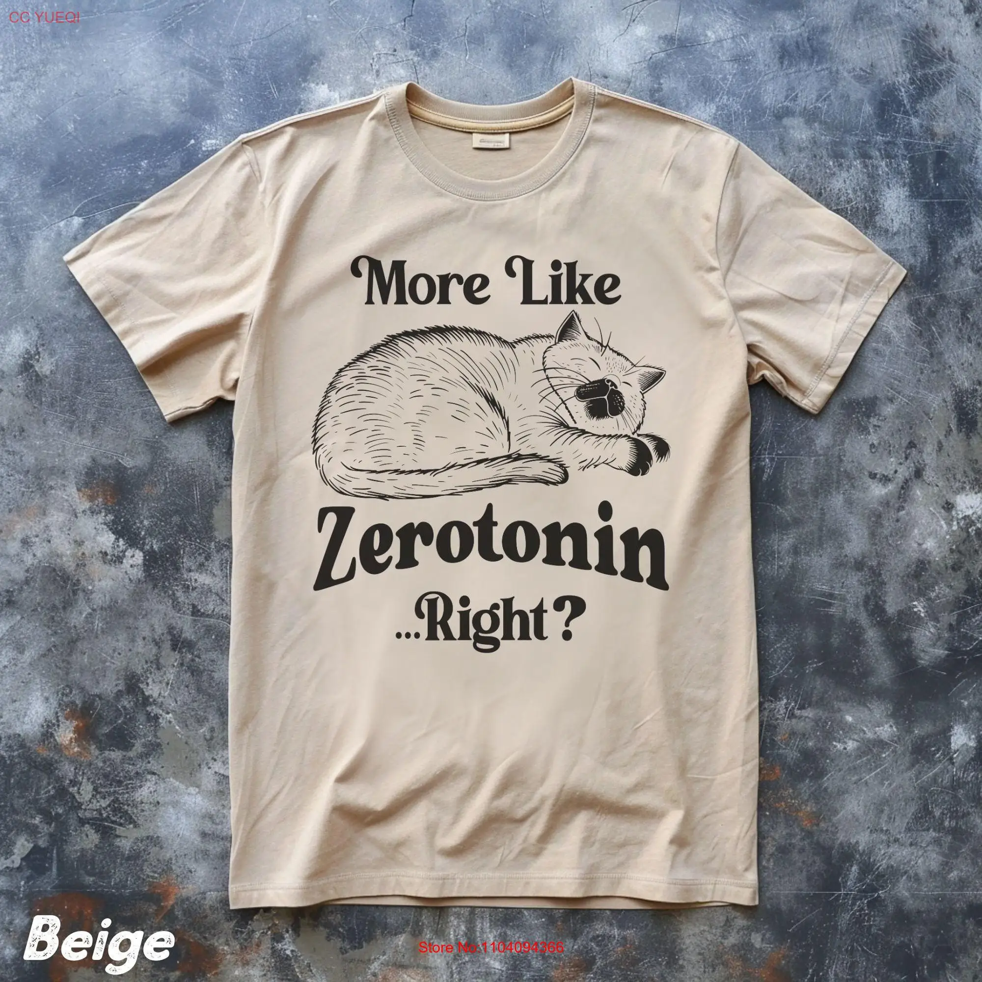 Retro More Like Zerotonin T Shirt Funny Mental Health Cat Meme Anxiety Weirdcore That Go Hard Serotonin