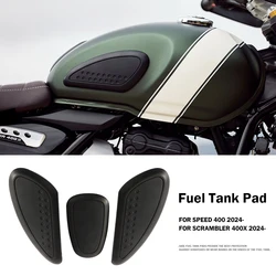 Motorcycle Rubber Fuel Tank Pad For Scrambler 400X Speed 400 2024 Motorcycle Accessories Anti-scratch Tankpads Protector Guard