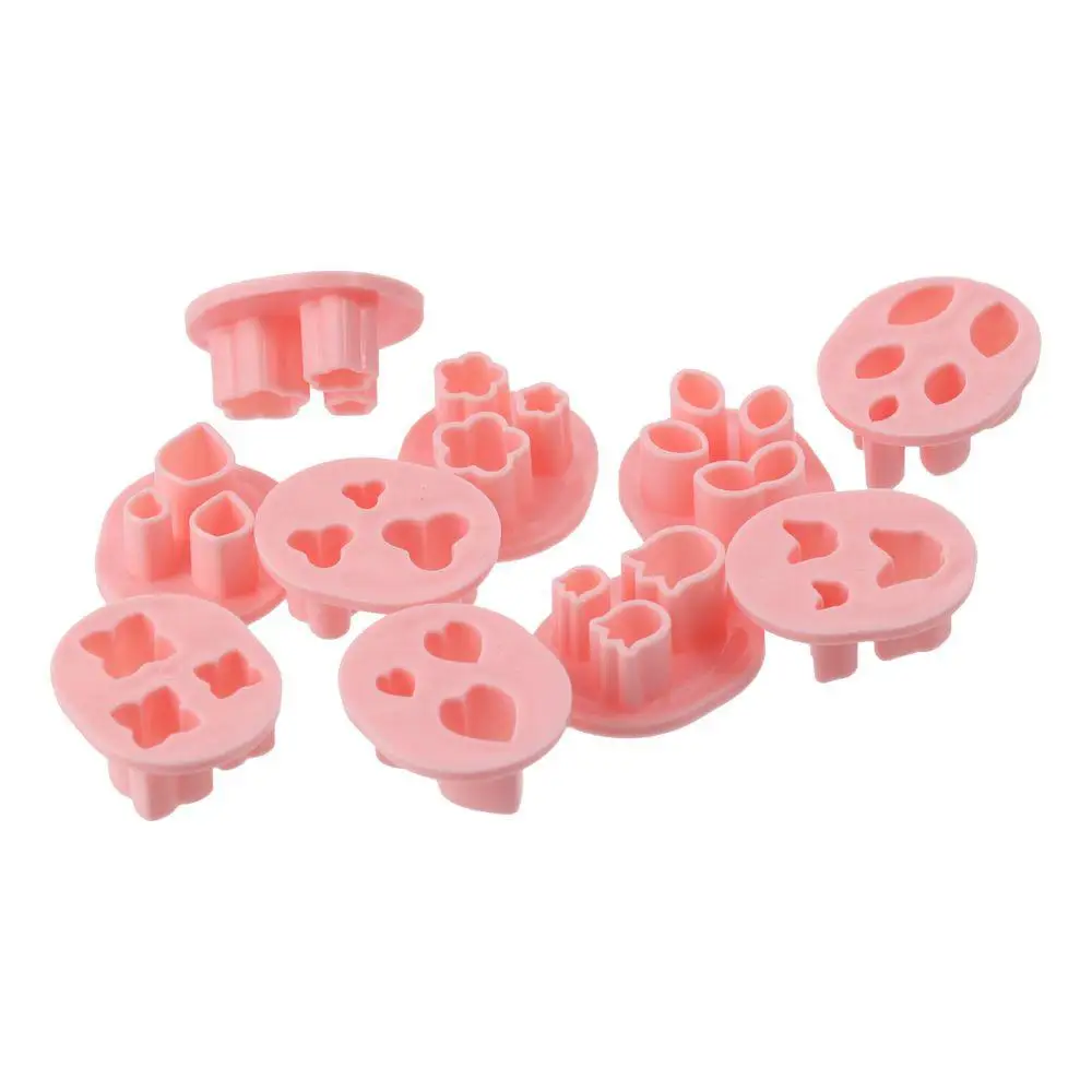 10 Stück Polymer Clay Cutter Ohrringe Mini Clay Cutter für Polymer Clay Blumen & Blatt & Schmetterling Micro Clay Cutter