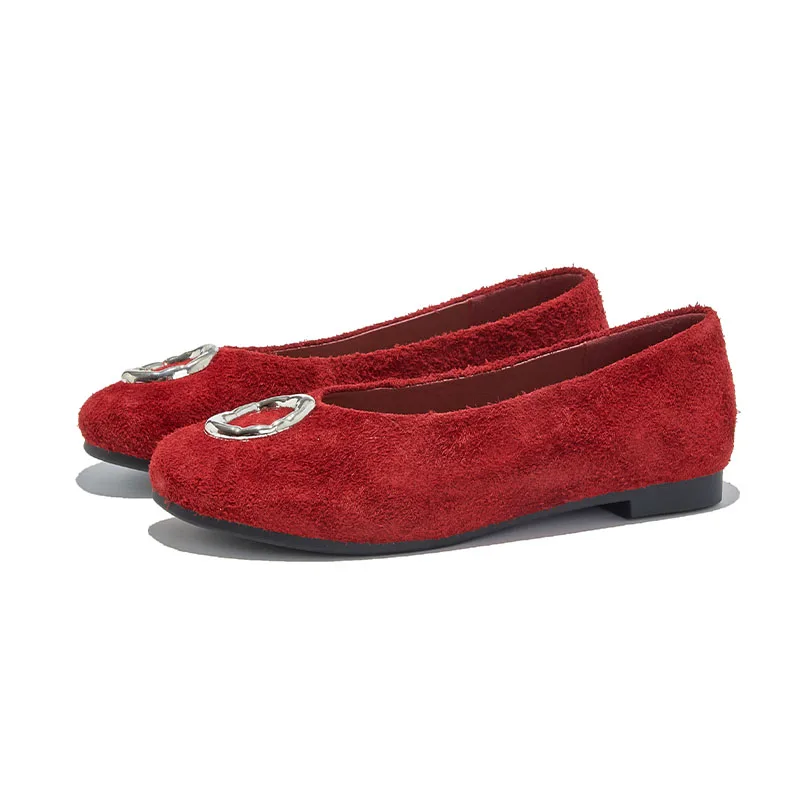 

AIYUQI 2025 New Women's Flat Loafers Genuine Leather Mary Janes Women Shoes Large Size Pumps female Moccasins