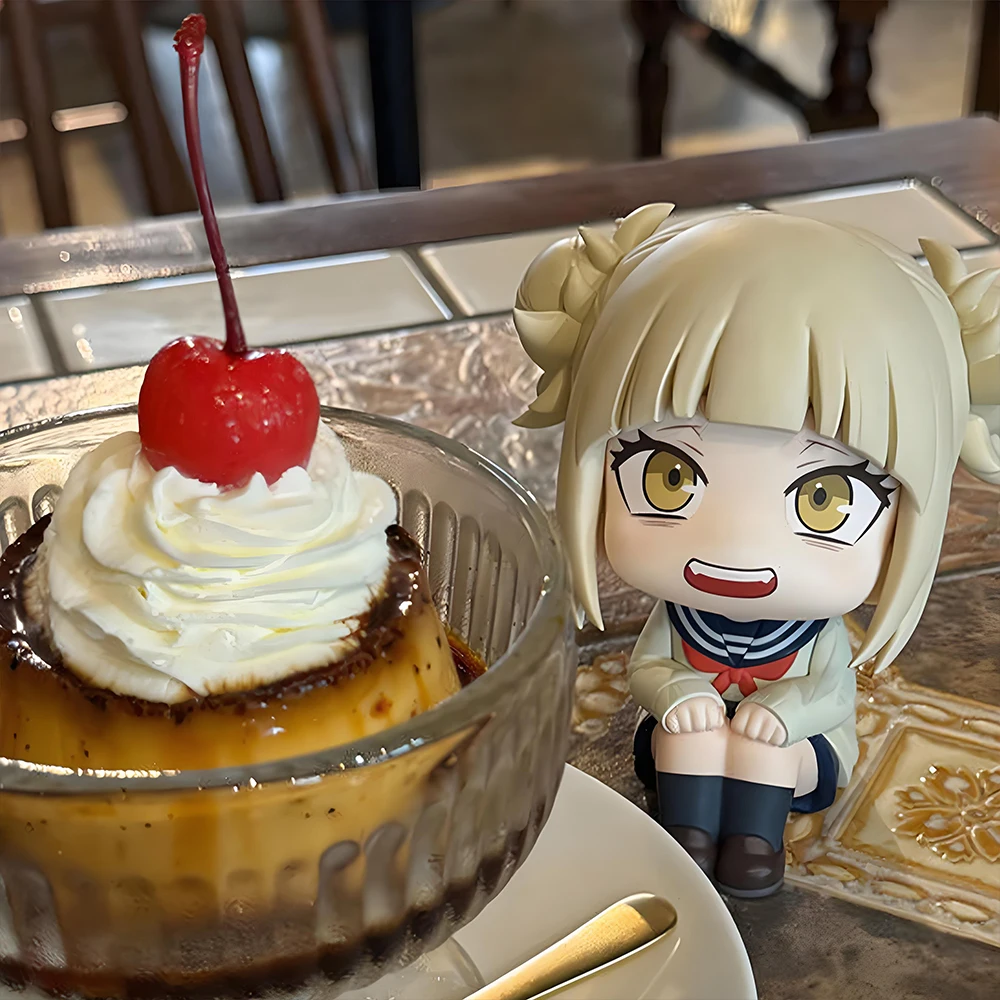 Figurka Anime MHA Toga Himiko Figurki Akcji PVC Mini Edycja Modele Śliczna Figurka Toga Himiko Ozdoby na Biurko Zabawki Prezenty 10CM