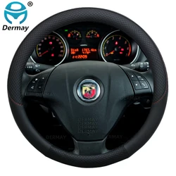 for Fiat Grande Punto Avventura Urban Cross Abarth Punto Car Steering Wheel Cover PU Leather 100% DERMAY Brand  Auto Accessories