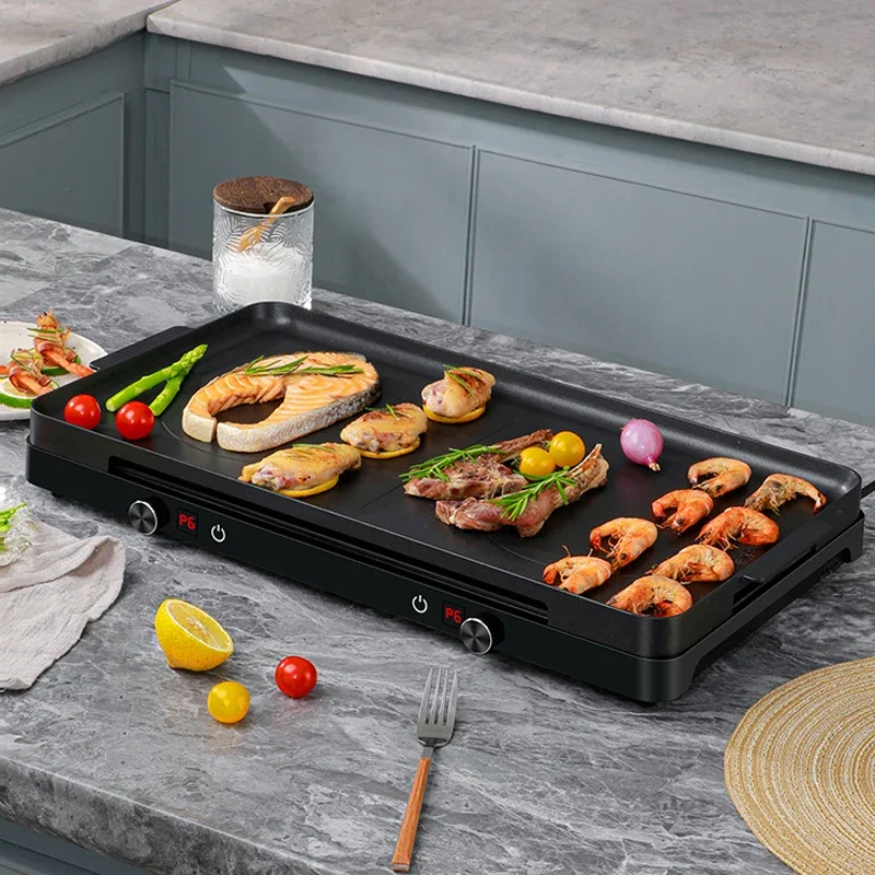 

Electric Induction Cooker Dual-Cooker Induction Cooktop Home Multifunction Grill Cooking Large Baking Pan