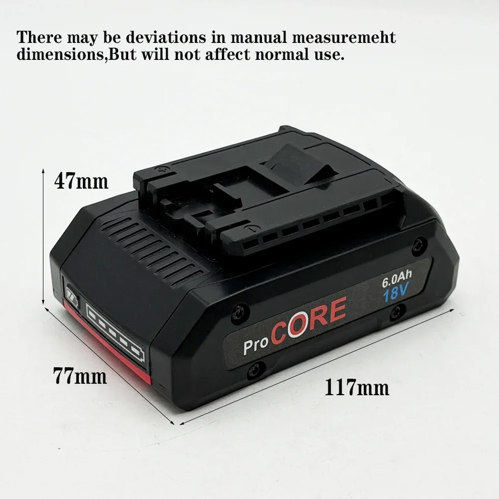 

21700 for BOSCH Professional 4.0Ah5.0Ah6.0Ah battery Pro CORE18v lithium-ion battery replacement BAT609BAT618with bms