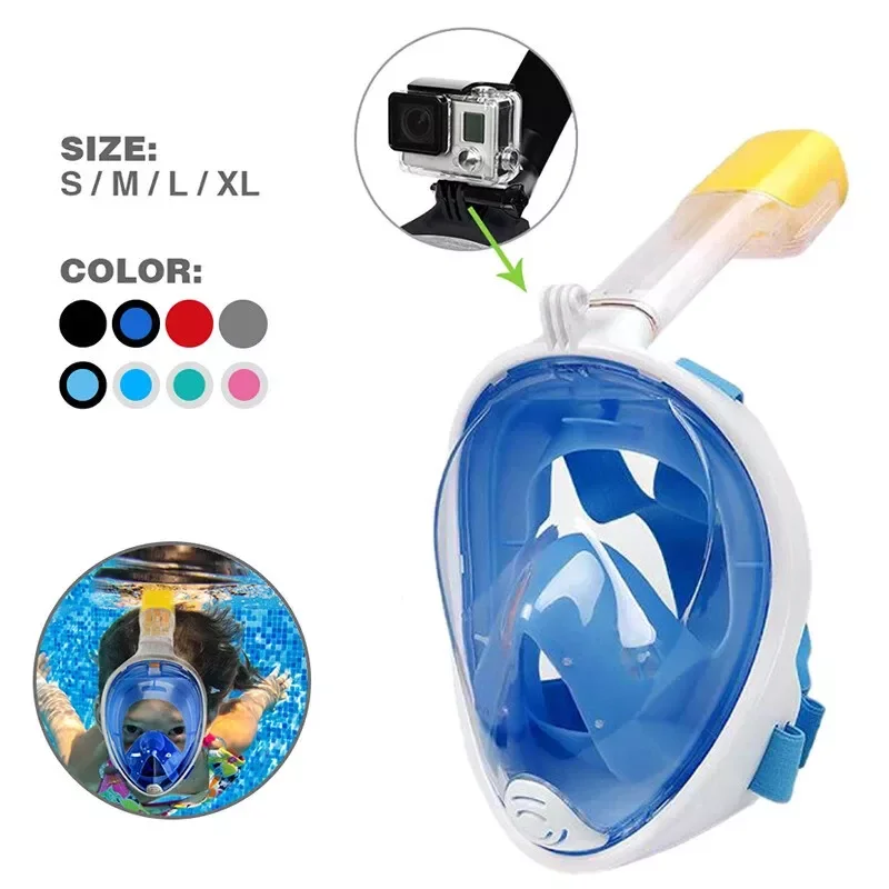 

Full Face Mask Swimming Underwater Diving Snorkel Scuba S/M For Teenager,Child