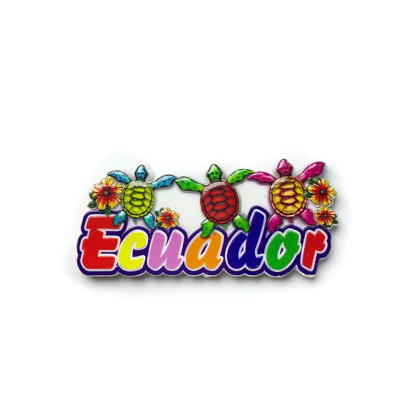 

Ecuador3d3D Creative Letter Turtle Cultural and Creative Magnetic Fridge Magnet Travel Souvenir Home Decoration
