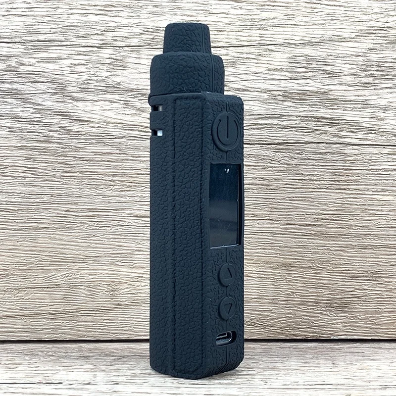 حافظة من السيليكون لهاتف VooPoo Drag H80S مع حبل دانتيل مجاني وغطاء جلدي ناعم من المطاط