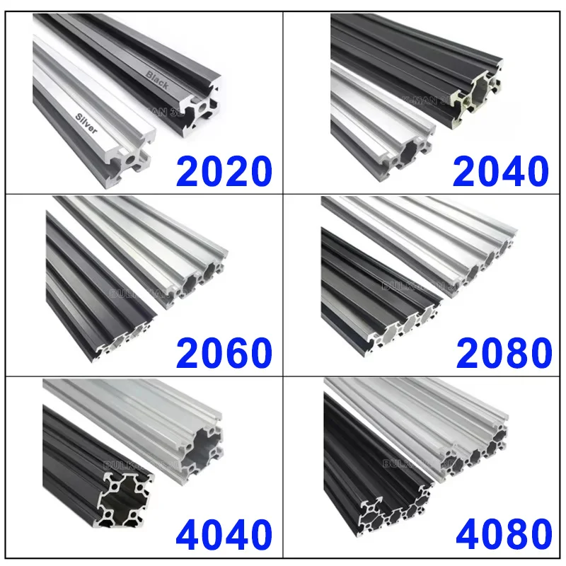 2Pcs Openbuilds 2020/2040/2060/2080/4040/4080 V-Slot Aluminum