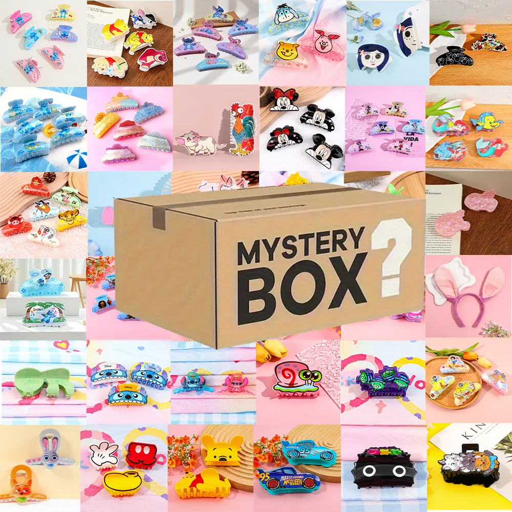 

6-piece Random Disney Hair Accessories Mystery Surprise Blind Box —— A fun unboxing experience full of surprises.