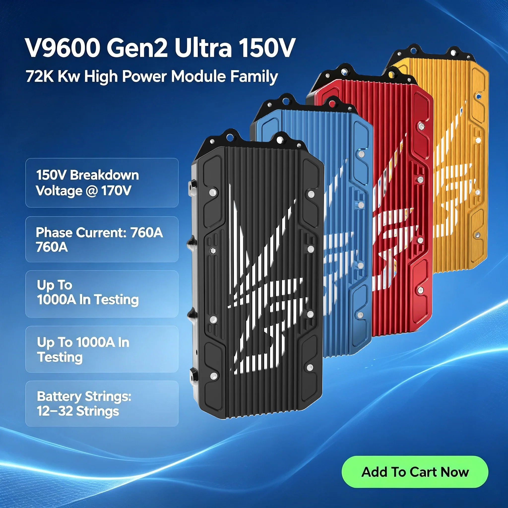 NEW VTB V9600 GEN2 AETOS Ultra 150V 760A 12S-32S 72kW Brushless Motor Controller for Sur-Ron/Talaria/E-Ride - Note Vehicle Model