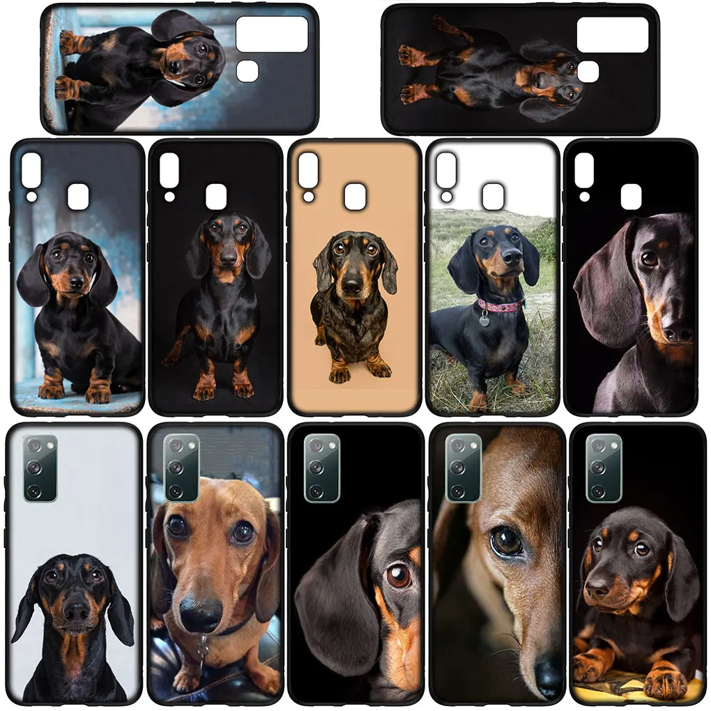 Dachshund Dog Cover Phone Casing for Samsung Galaxy S21 S20 Fe S23 S22 Ultra S8 Plus A71 A12 A13 A21S S7 Soft Case