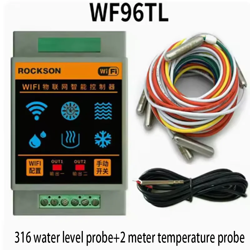 WF96L Wifi Home Water Level Controller Intelligent Sensors Alarm Device Swimming Flows Detection System