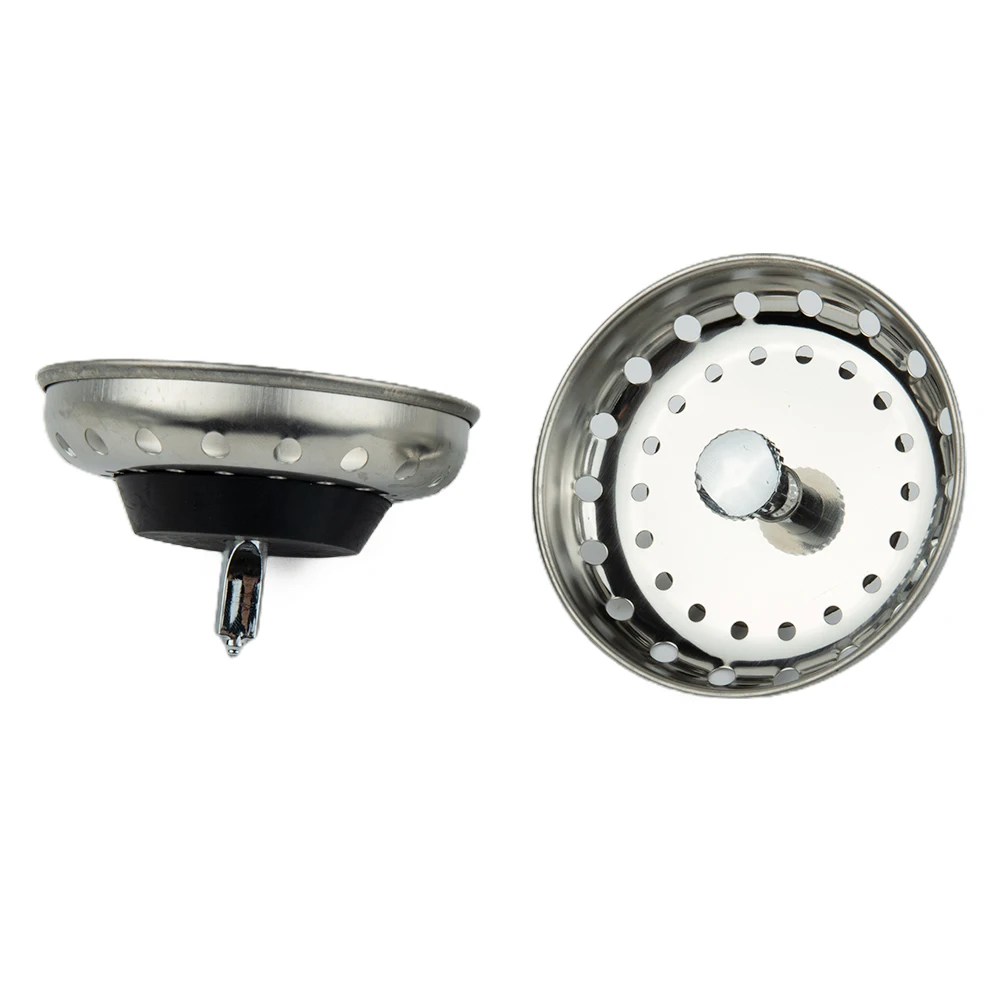 Home Plumbing Sink Strainers 2 Pack Basket Drain Home Improvement Kitchen Sink Stopper Strainer Waste Professional