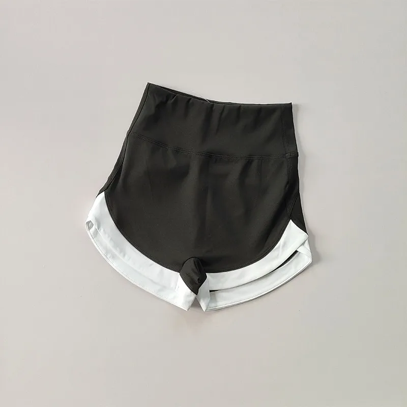 Hochgeschnittene Yoga-Shorts für Damen, Fitness, Push-Up, Po-Formend, Gym, Sport, Radfahren, Laufen, Leggings für Frauen – Detail 8