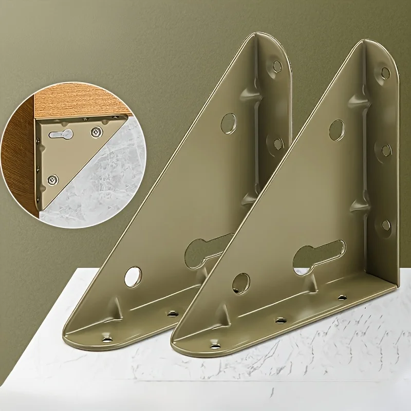 2pcs DIY Plates for Wood Fixing Connector Fixing Brackets Shape Brackets Flat Corner Brace Plates Metal Repair Stainless Steel