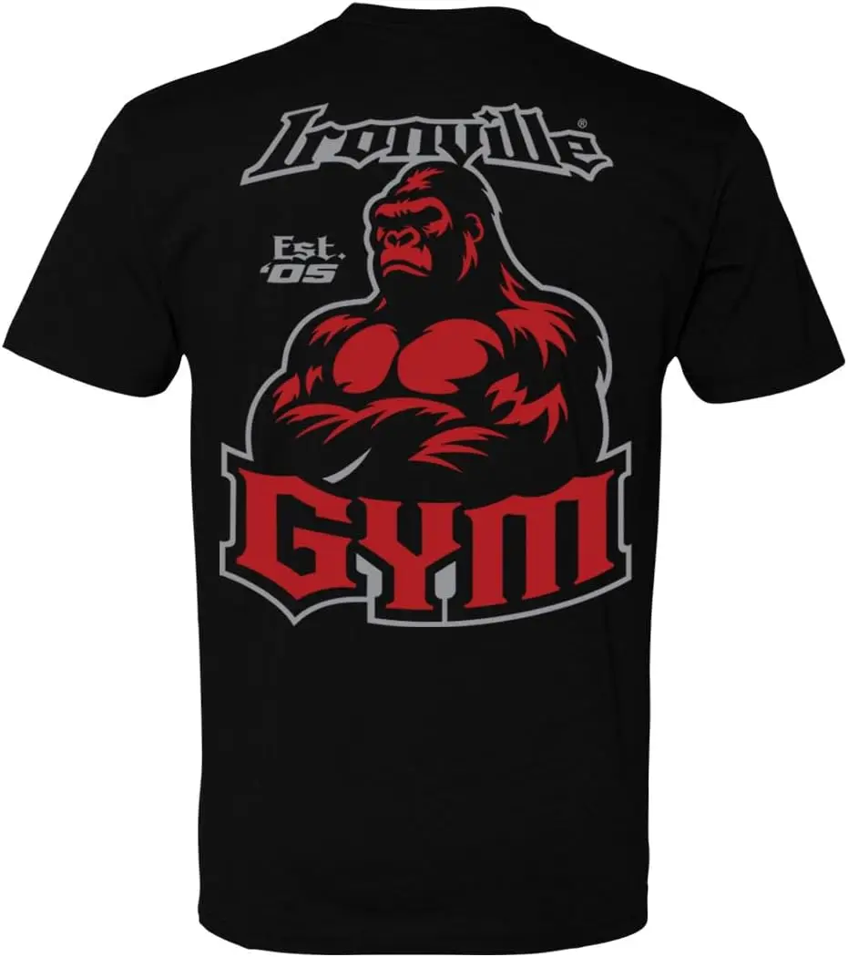 Ironville Gym Gorilla Bodybuilding Soft Blend T Shirt