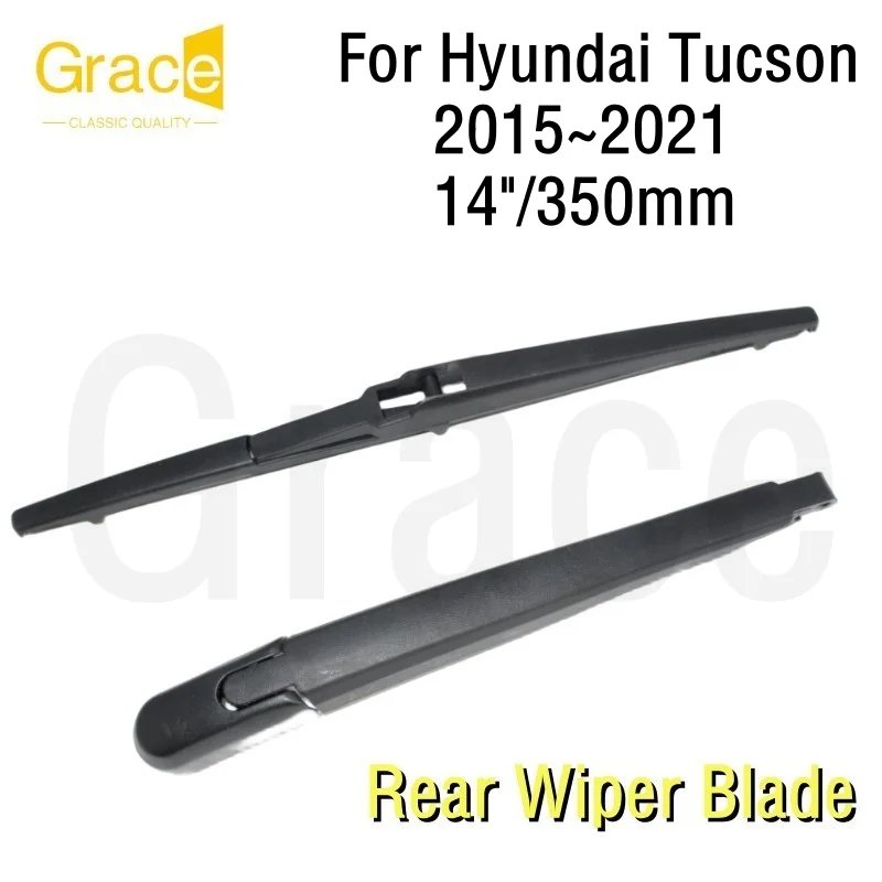 

Rear Wiper Blade For Hyundai Tucson Hatchback 14"/350mm Car Windshield Windscreen Rubber 2015 2016 2017 2018 2019 2020 2021