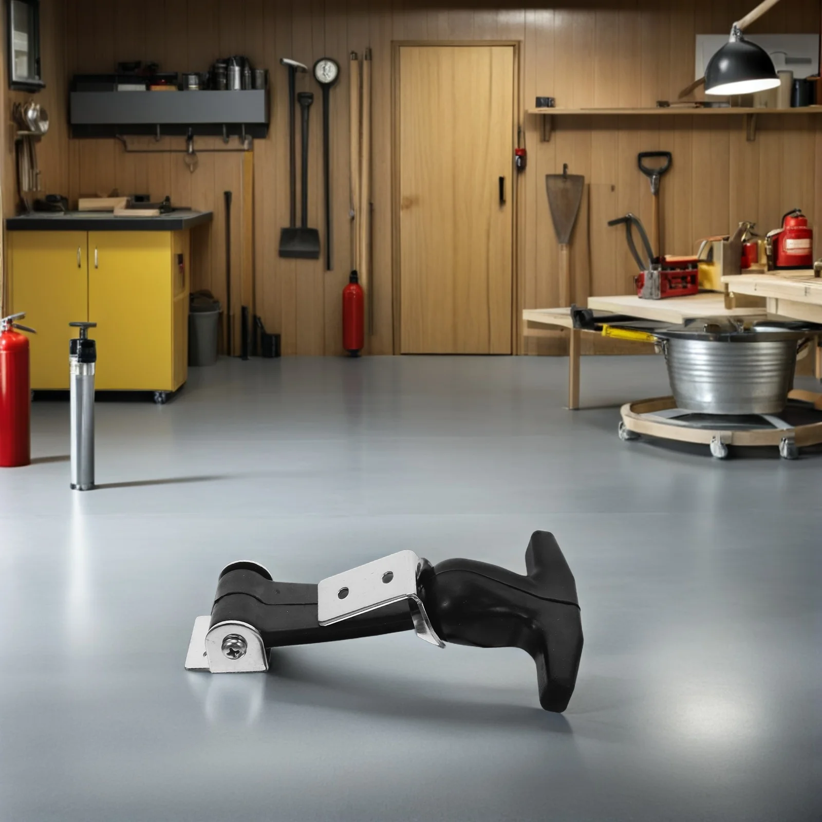 

T Handle Latch Elastic Stainless Steel Rubber Cooler Hood Catch Flexible T-Handle Hasp Draw Latches Toolbox Engine Vehicle Shock