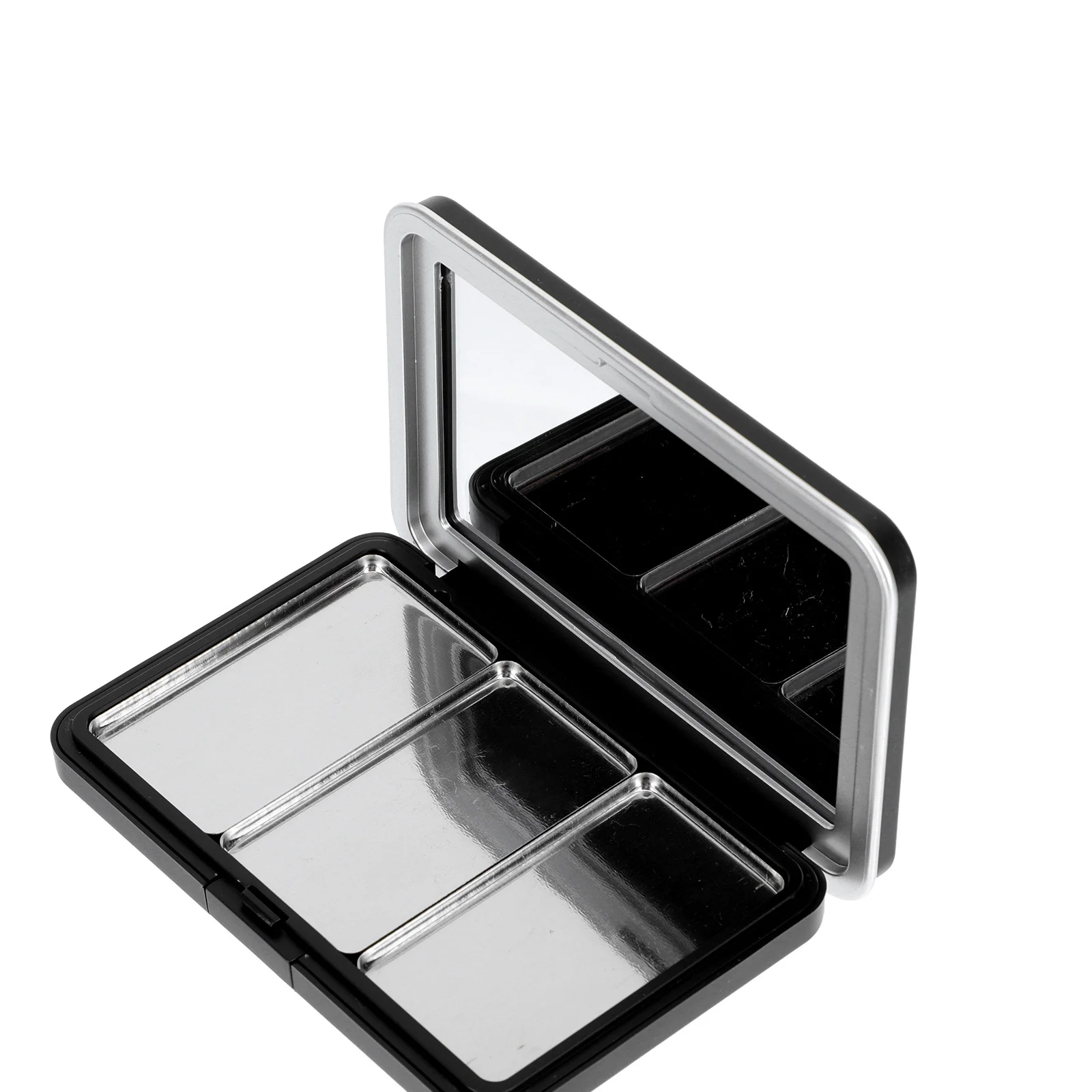 

1pc Eyeshadow Storage Box 6 Grid Empty Makeup Palette Diy Travel Refillable Blusher Lipstick Container Portable Case