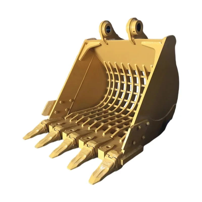 

High Quality Q345B/NM400 Steel Sorting Grid Bucket For Rock And Sand Screening