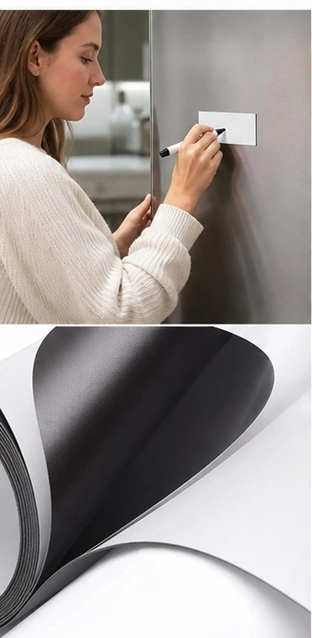 Reusable Magnetic Dry Erase Labels 30mm – Blank Erasable Cards for Whiteboards, Fridges & Storage Bins