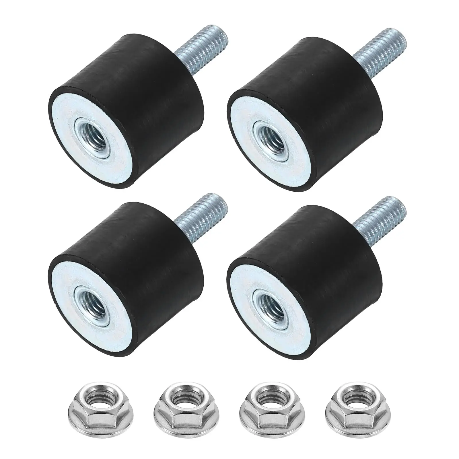 محرك جبل امتصاص الصدمات الفولاذ المقاوم للصدأ + المطاط VD30 * 20 M8 * 23 محرك جبل امتصاص الصدمات قطع الغيار الصناعية