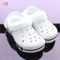 Orijinal Bayaband Takunya Rahat Sandalet Unisex Kapalı Toe CrocSlip Açık erkek Nefes pamuk dolgulu ayakkabı