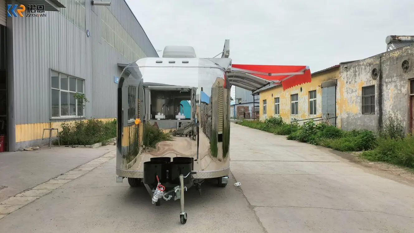 รถเทรลเลอร์ขายอาหารเคลื่อนที่ได้รถขายอาหารเคลื่อนที่ได้รถลากสำหรับขายอาหาร