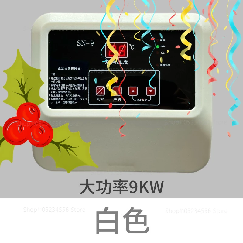 

Large Screen Touch Sauna Controller For Steam Room Infrared Cabin High Power Intelligent Thermostat