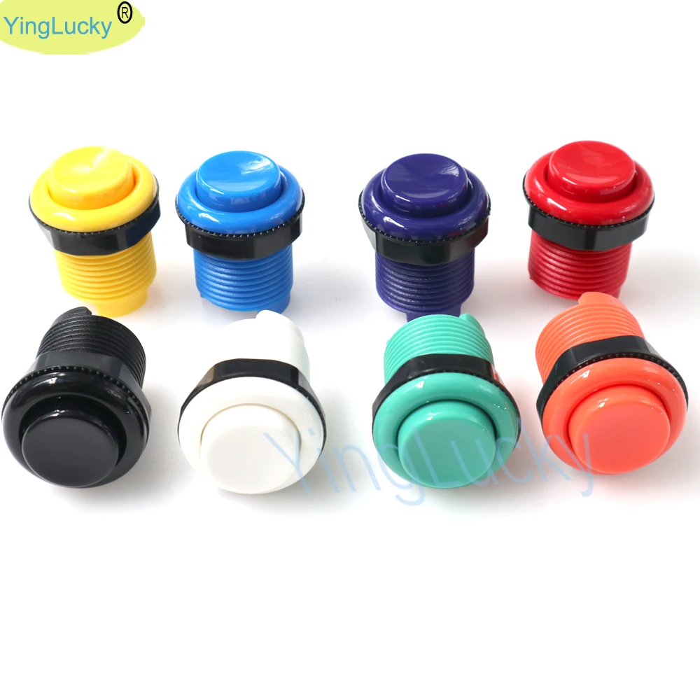 Imagem -03 - Botão de Jogo Estilo Americano em Espiral 28 mm Joystick de Estilo Americano para Montagem de Botões Happ Rettro 50 Peças.