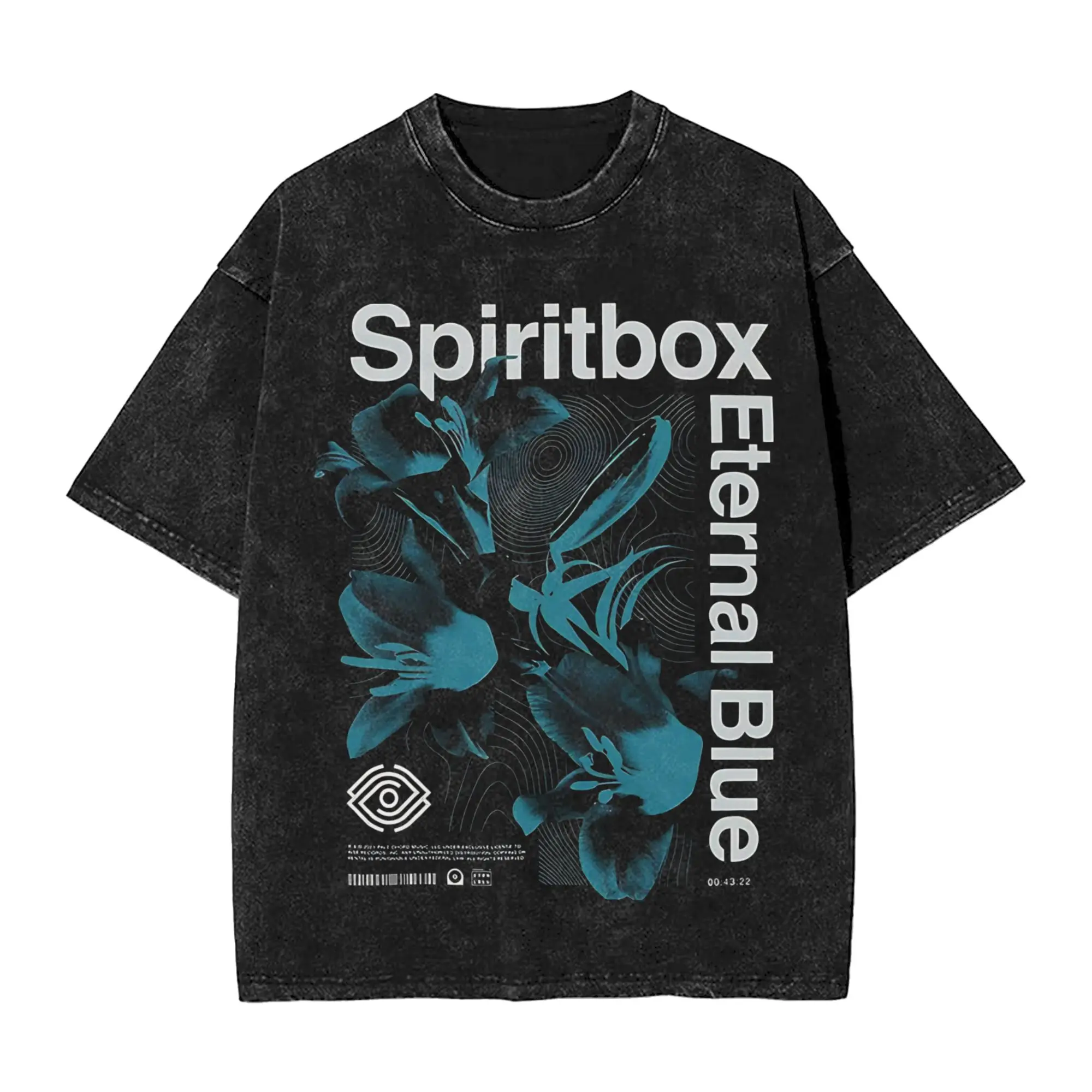 Men Women Spiritbox Logo Vintage Washed T Shirts Pure Cotton Tops Casual Short Sleeve Crewneck Tees T-Shirt