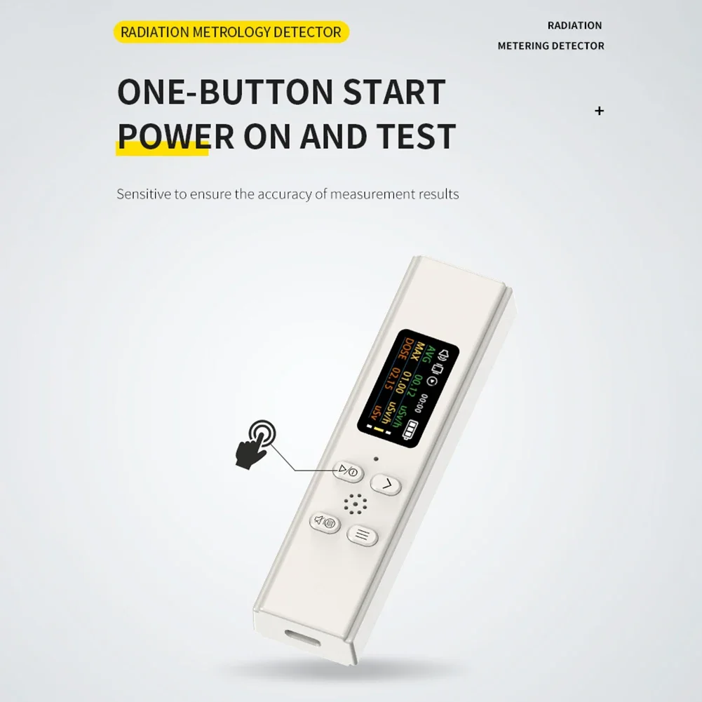 Portable Geiger Counter Nuclear Radiation Detector High Precision X-ray γ-ray β-ray Radioactivity Tester Waste Water Detector