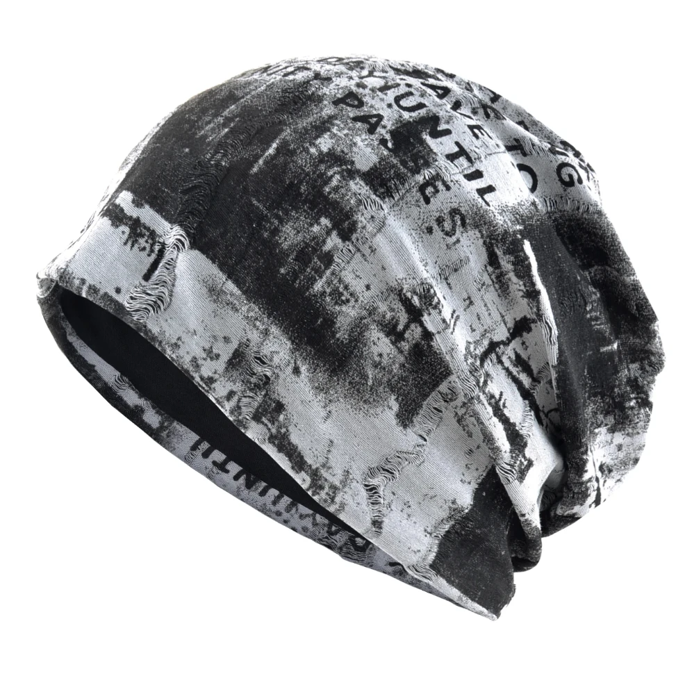 

Tie-dye Beanie Hats For Women Men Vintage Distressed Cracked Design Streentwear Unisex Headwear For Spring Summer