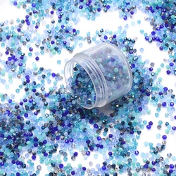 500Pcs 2mm Mixed AB Color Czech Crystal Bicone Glass Loose Spacer Beads Crafts for Handmade Bracelet DIY Jewelry Making In Bulk