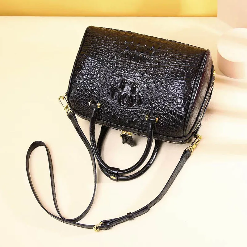 Luxury Women\'s Handbag Women\'s Bag Free Delivery 2023 Fashion Pillow Bag Leather Crocodile Pattern Bag Designer Women\'s Bag