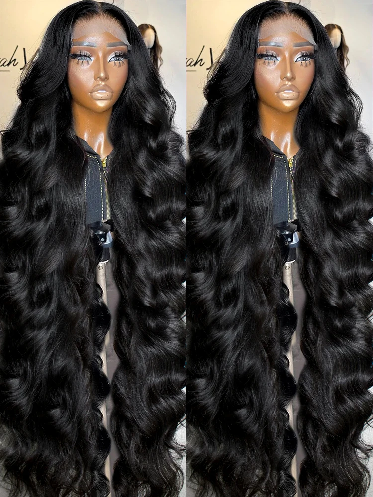 Luvin 40 Inch 13x4 Lace Frontal Wig Pre Plucked Loose Wave 13x6 HD Lace Frontal Wig Glueless Body Wave Human Hair Wigs For Women