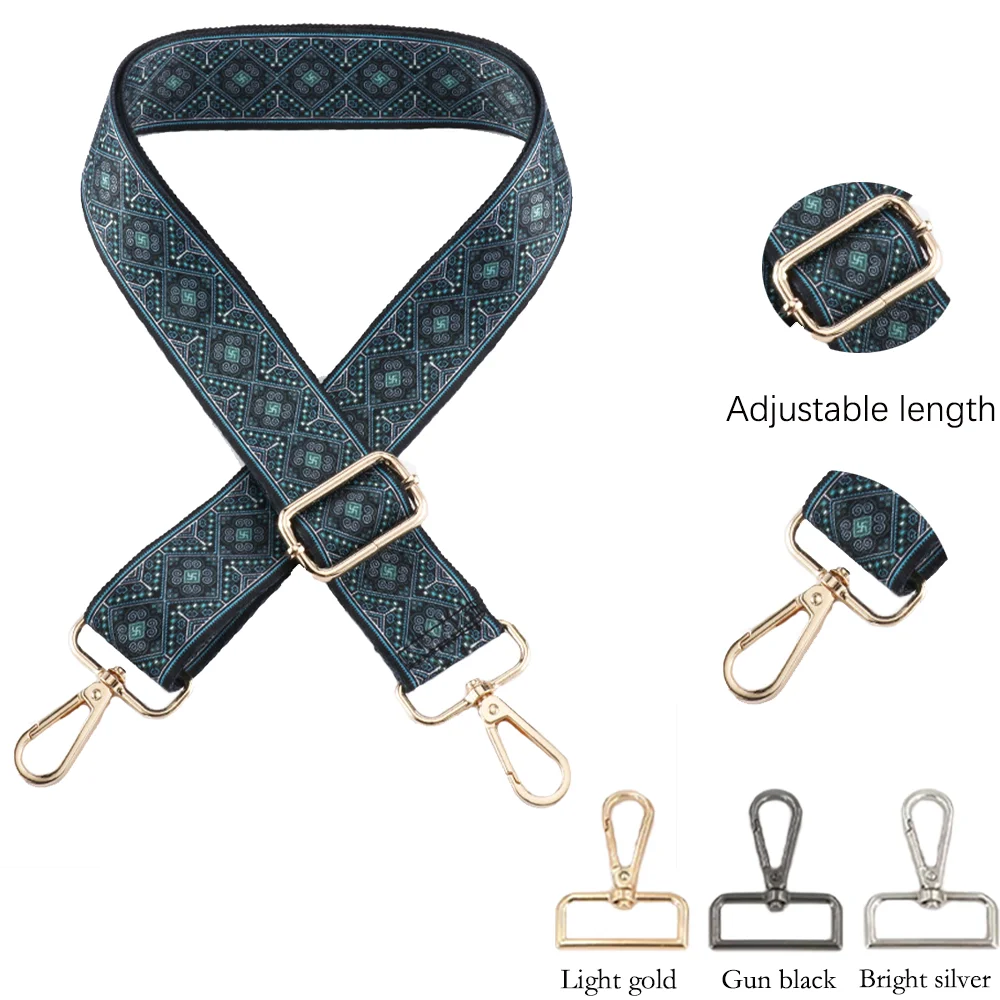 

Nylon Shoulder Strap Diy Exquisite Embroidery Universal Fashionable Durable Precision Woven Diagonal Shoulder Strap 3.8CM