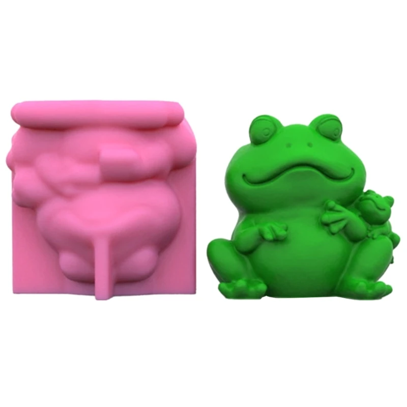 

MXME Makeup Brush Holder Mold Flower Planter Pot Molds,Frogs Statue Mold