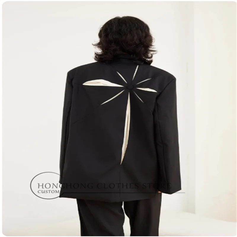 2026 New Style Traditional Chinese Multi-color Radiating Lines Customized Suit Jacket