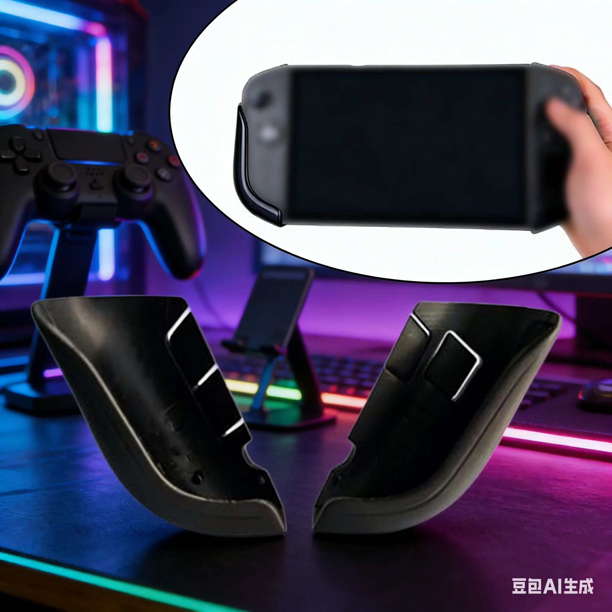 Ergonomic 3D Printed Grip Handle For Legion-Go 2 Non-slip Handheld Console Holding Grip Protective Sleeve Game Accessories