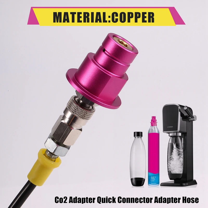 ABGG-Soda Line для внешнего резервуара CO2, бутылка углекислого газа для Sodastream Terra DUO Art Quick Connect Maker W21.8-14